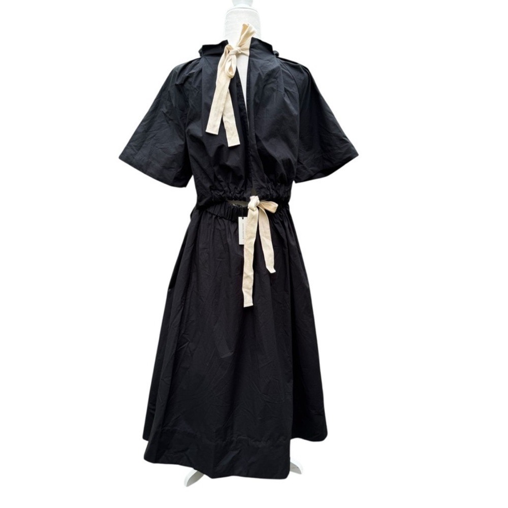 NWT! Banana Republic Black Cotton Poplin Open-Back Maxi Dress - Multiple 🐥🍉 - Picture 11 of 11